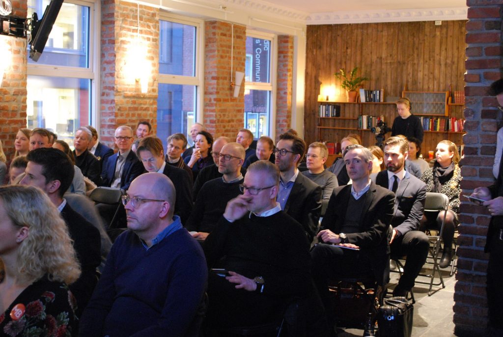 Bilde av publikum på bransjerapporten 2018