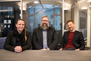 Bilde av De mest populære lederne, Bransjerapporten 2019. Maria Aas-Eng, Paal Fure og Pelle Stensson