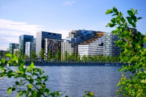Oslo Bracode sett fra middelalderparken