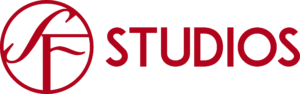 SF Studios logo i rød