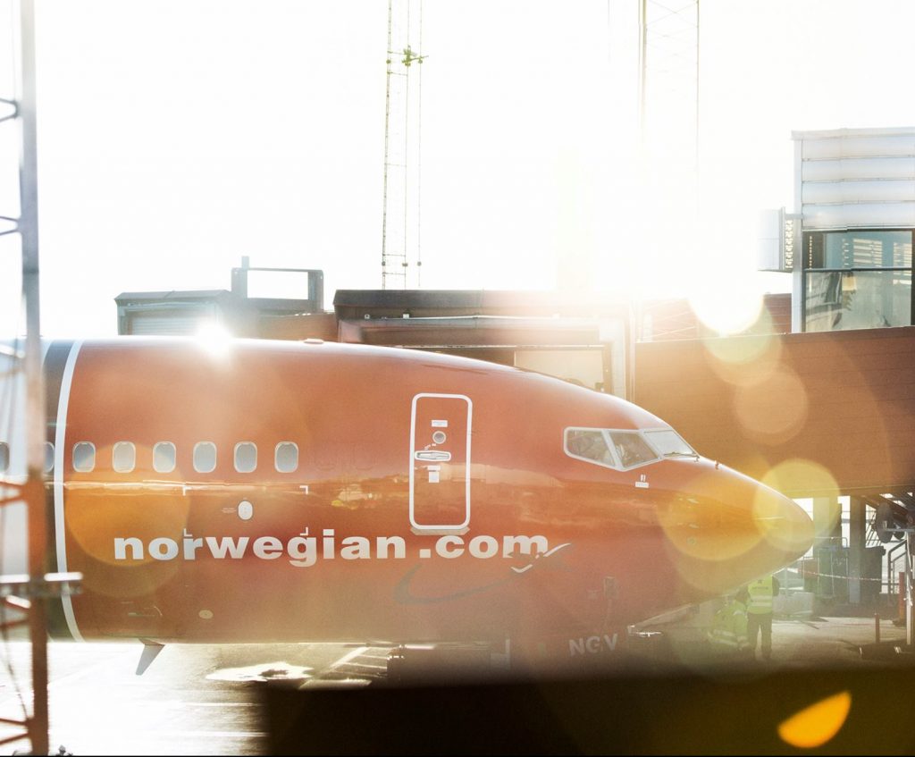 Bilde av Norwegian fly