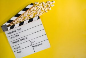 Filmklapper og popcorn