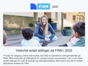 Relevante kandidater er vanskelig å få tak i når et historisk høyt antall stillinger er anonsert på Finn.no