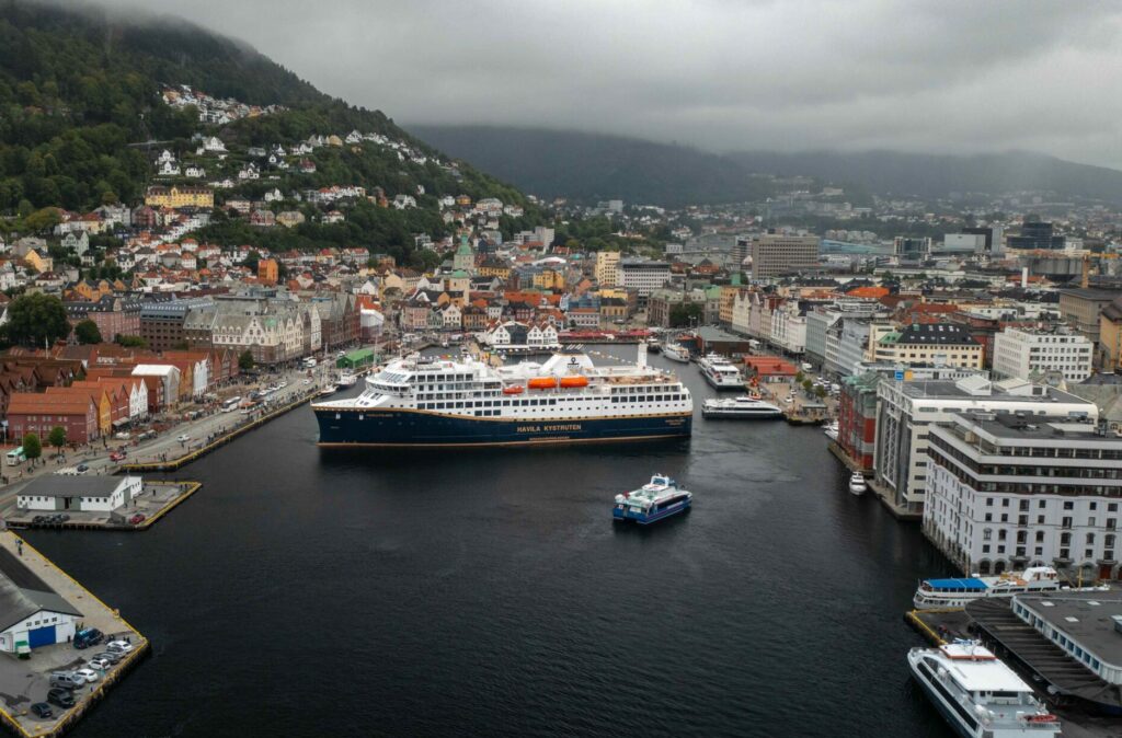 Havila skip i Bergen havn