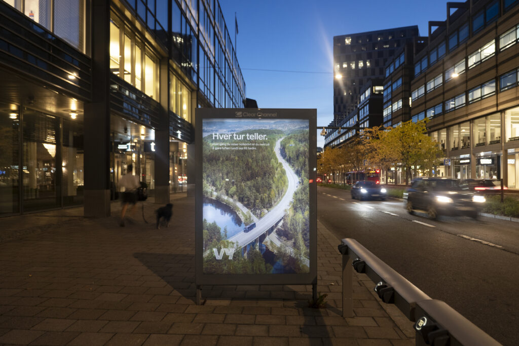 Bilde av utendørsreklame i Oslo.