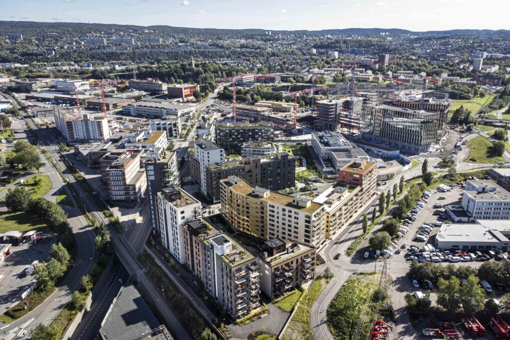 Dronefoto av Ulven.